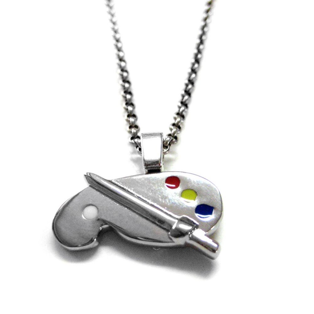 Art Palette Pendant Necklace